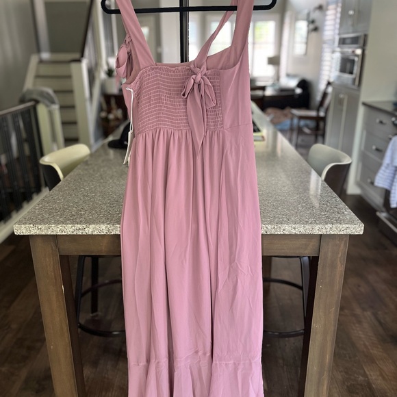 Show Me Your MUMU midi dress in Antique Rose Chiffon - Picture 3 of 9